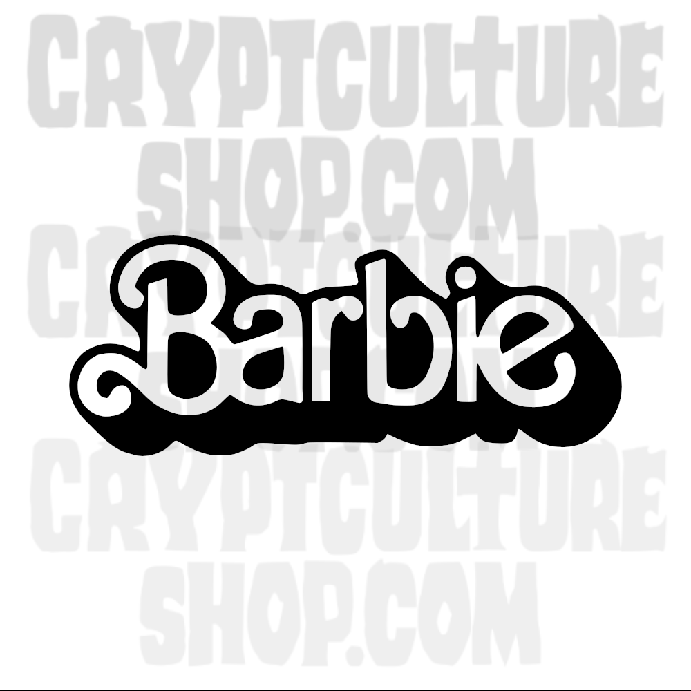 Barbie Logo Vinyl Decal – Crypt Culture, image size:1000x1000