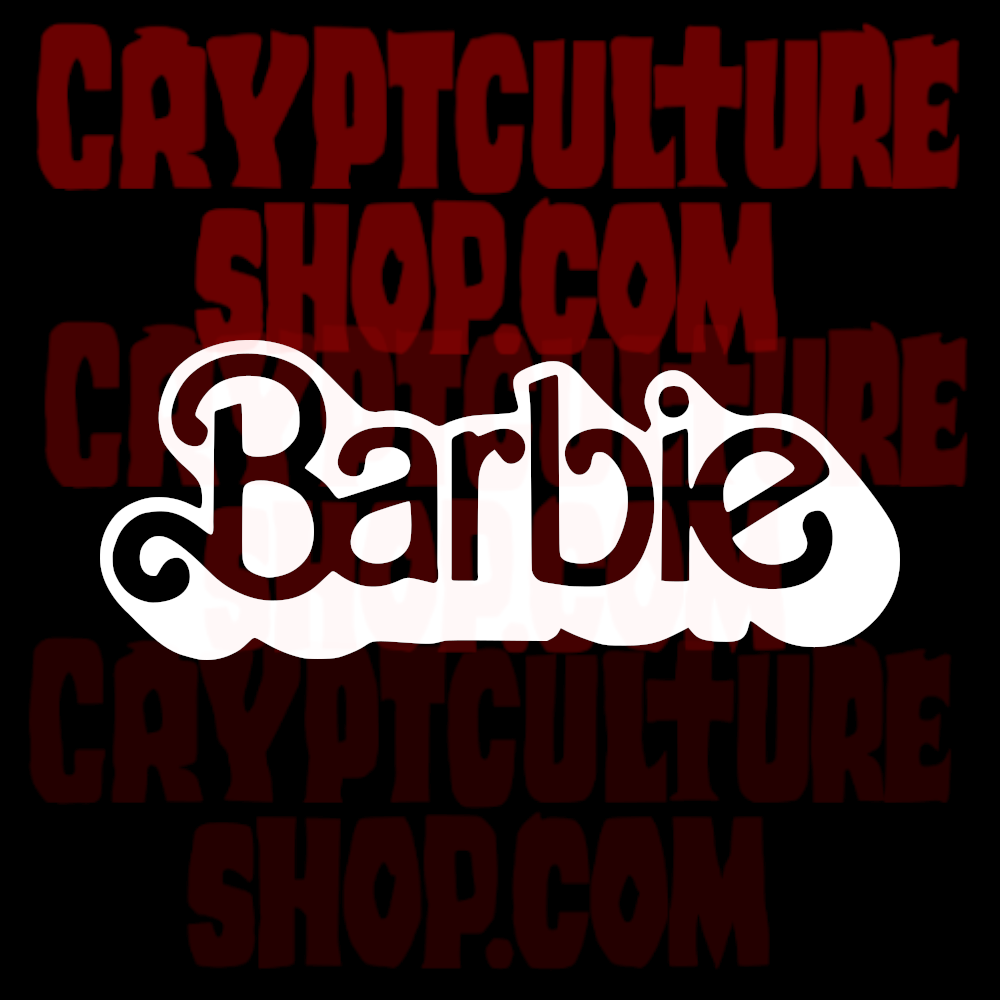 Barbie Logo Vinyl Decal – Crypt Culture, image size:1000x1000