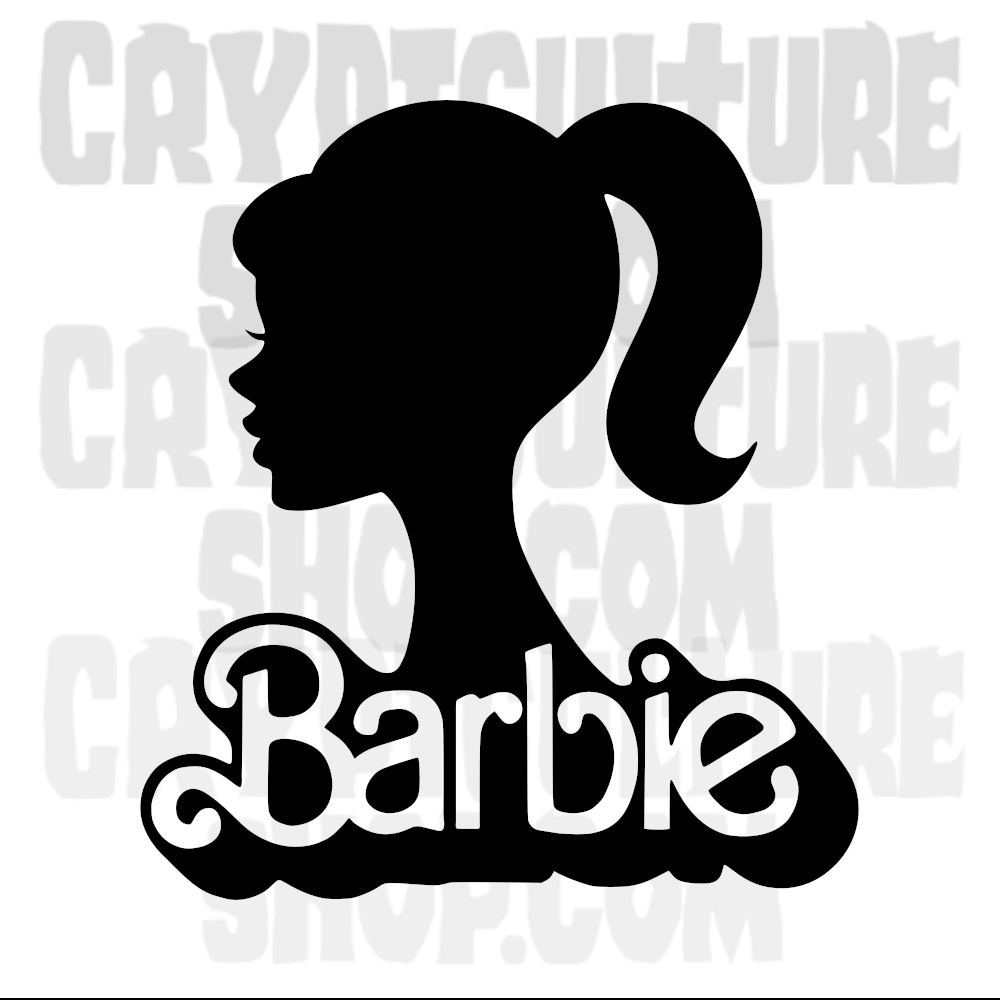 Barbie Logo Vinyl Decal – Crypt Culture, image size:1000x1000