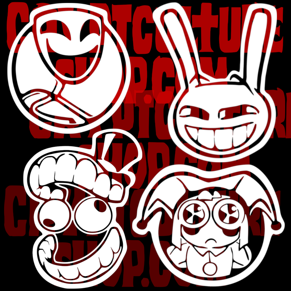 Amazing Digital Circus 4 for $20 Vinyl Decal Sticker Free Shipping Sales From the Crypt