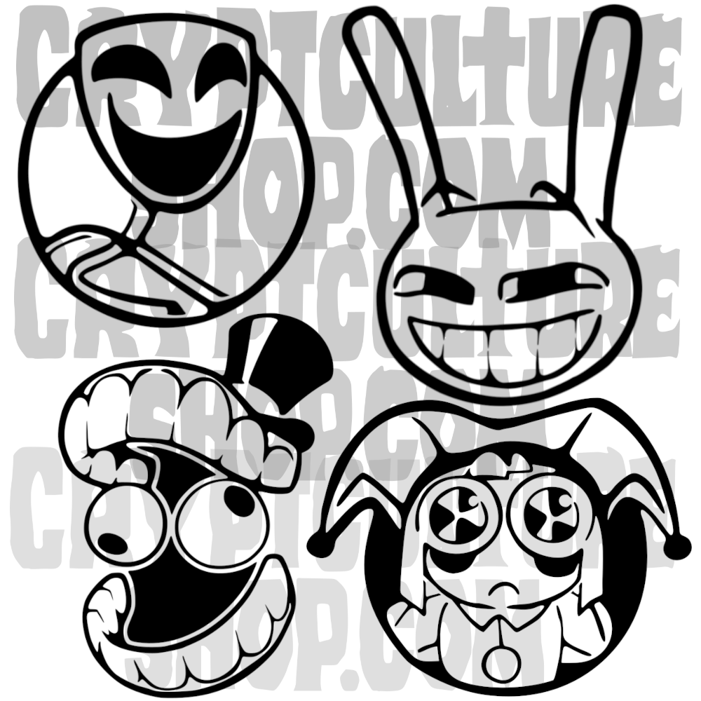 Amazing Digital Circus 4 for $20 Vinyl Decal Sticker Free Shipping Sales From the Crypt