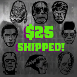 Universal Monsters Vinyl Decals Set of 8