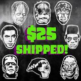 Universal Monsters Vinyl Decals Set of 8