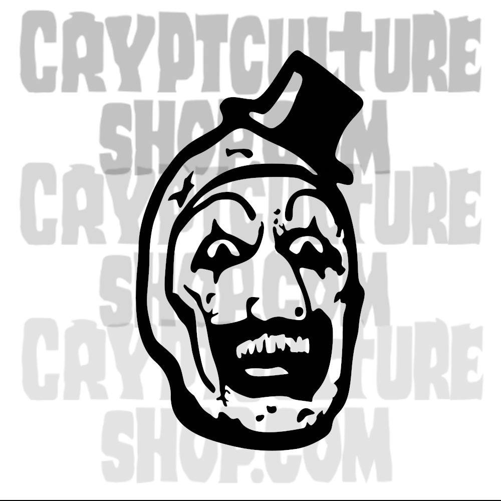 Terrifier Art the Clown Vinyl Decal