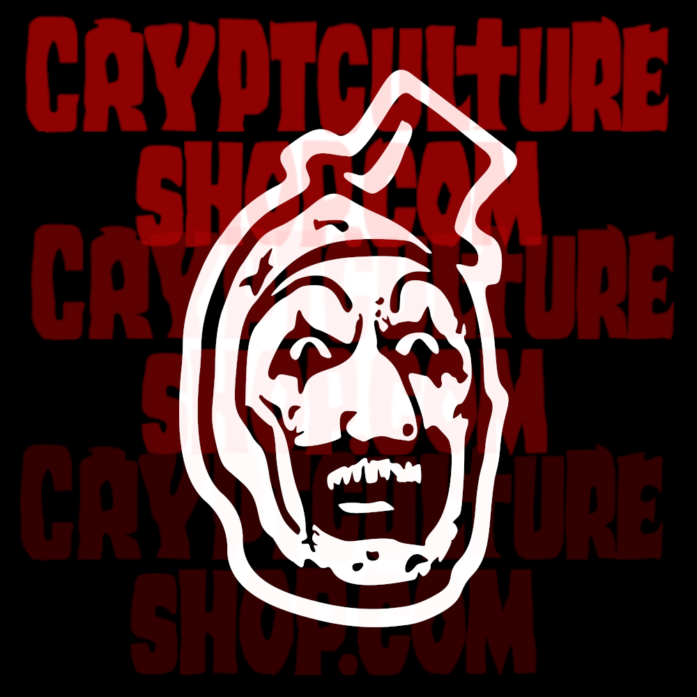 Terrifier Art the Clown Vinyl Decal