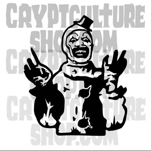 Terrifier Art the Clown Vinyl Decal