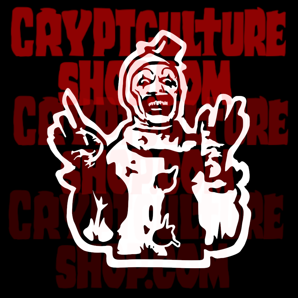 Terrifier Art the Clown Scalpel Vinyl Decal
