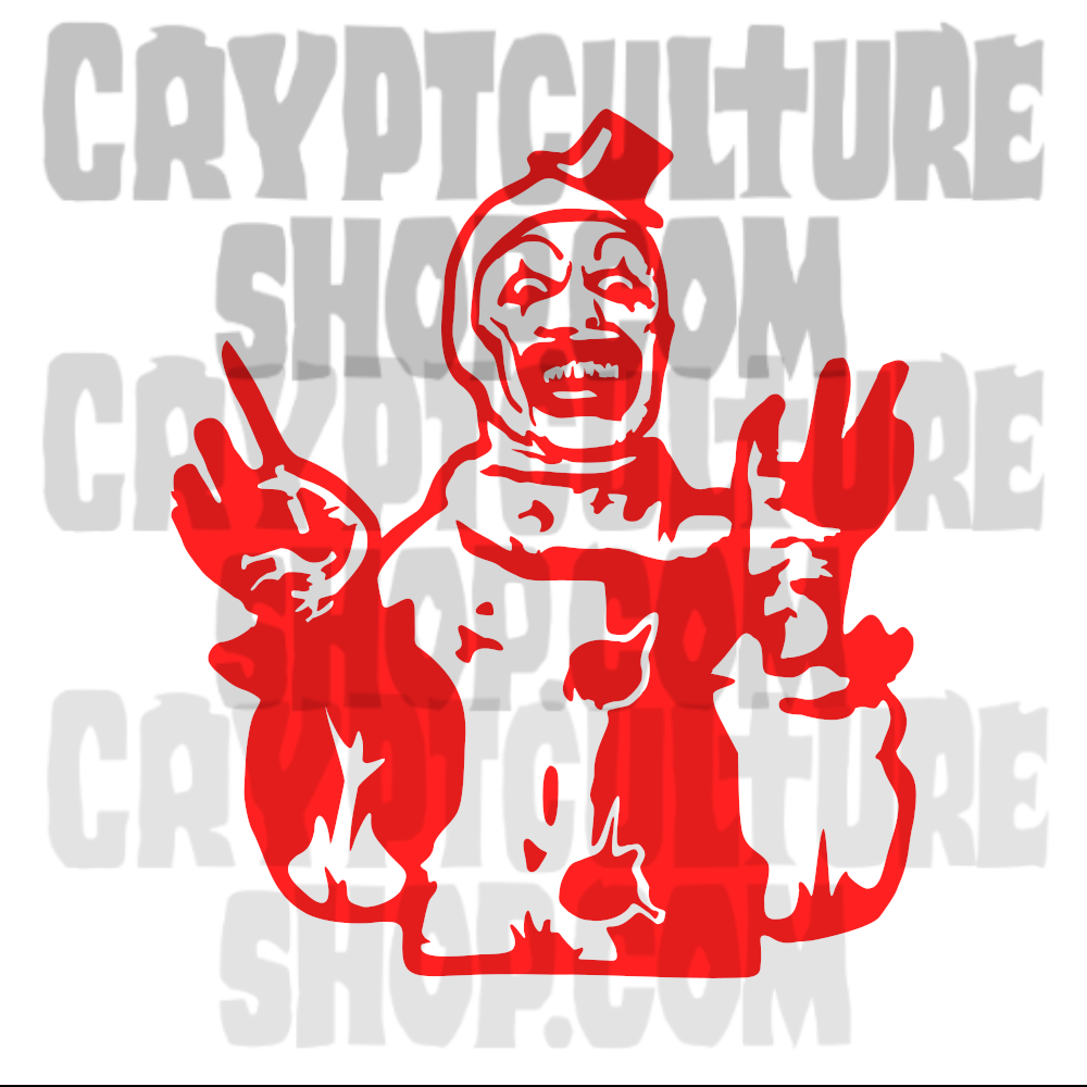 Terrifier Art the Clown Scalpel Vinyl Decal