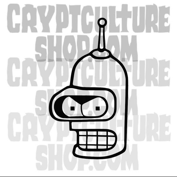 Futurama Bender Vinyl Decal