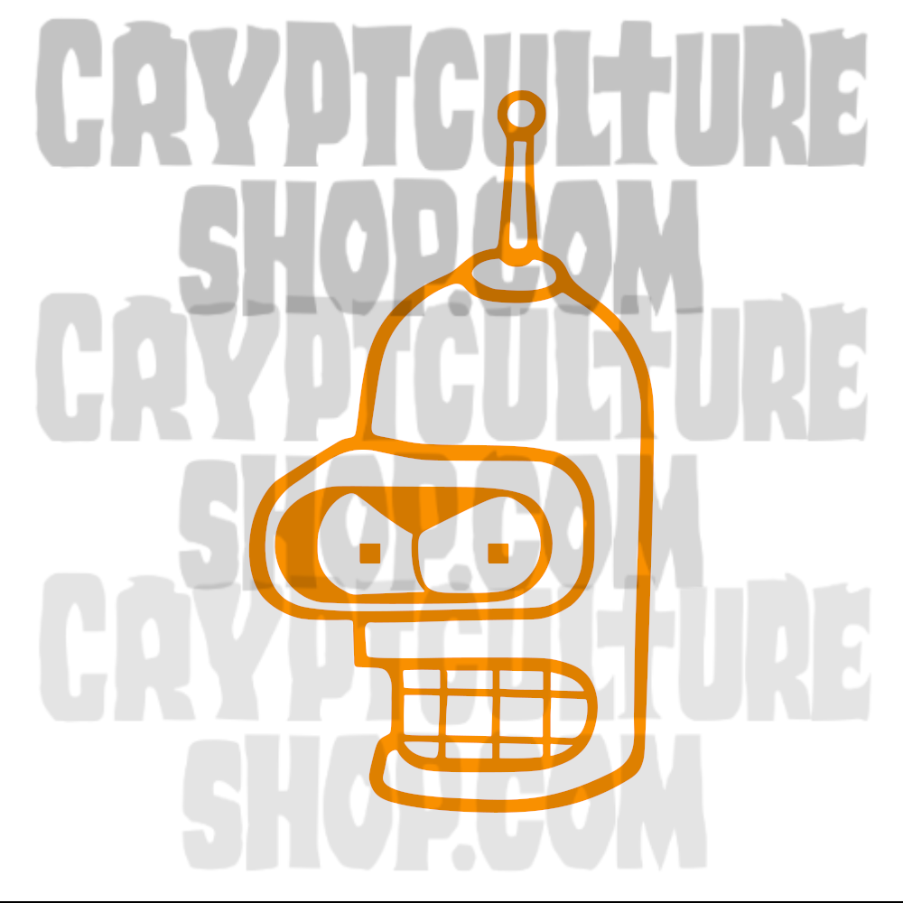 Pegatina de vinilo de Bender de Futurama