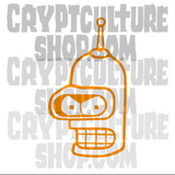 Futurama Bender Vinyl Decal