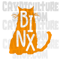 Hocus Pocus Binx Silhouette Vinyl Decal