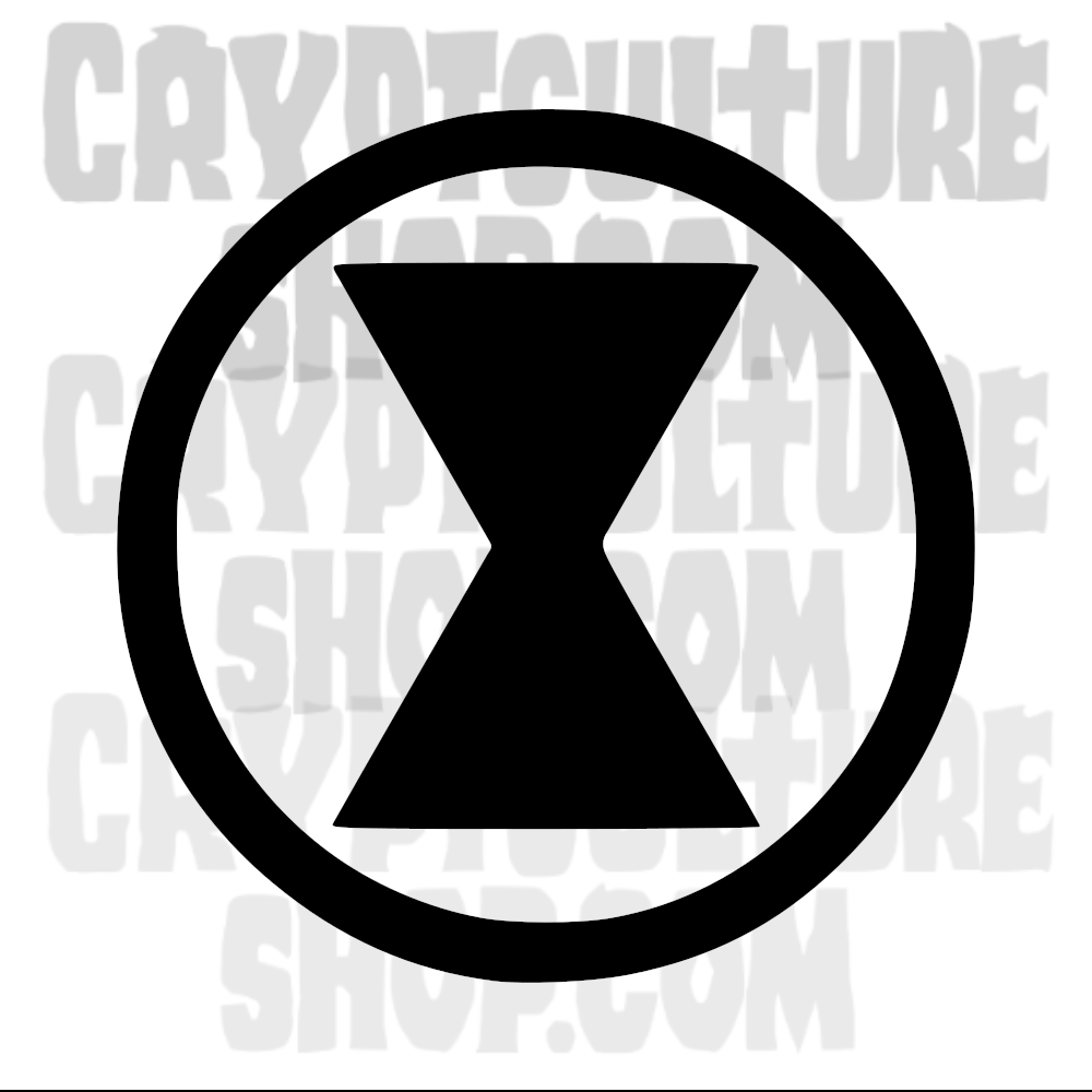 Black Widow Symbol Vinyl Decal