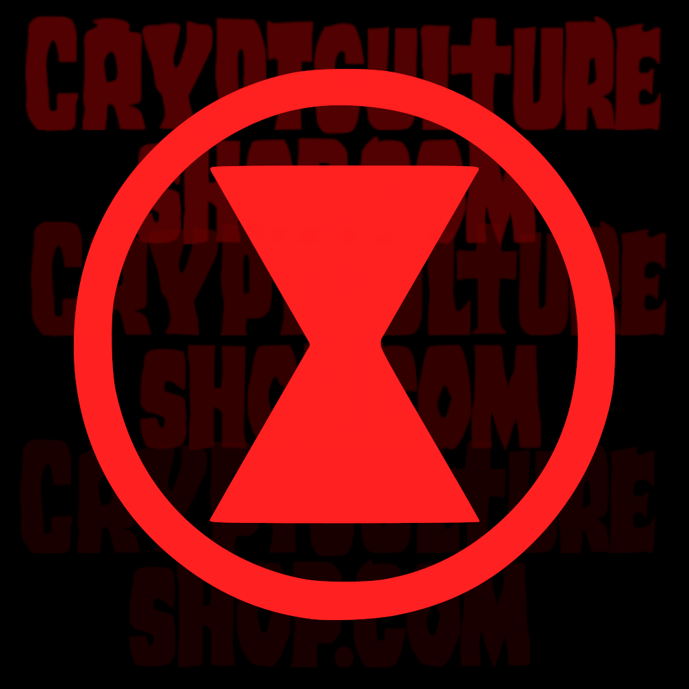 Black Widow Symbol Vinyl Decal