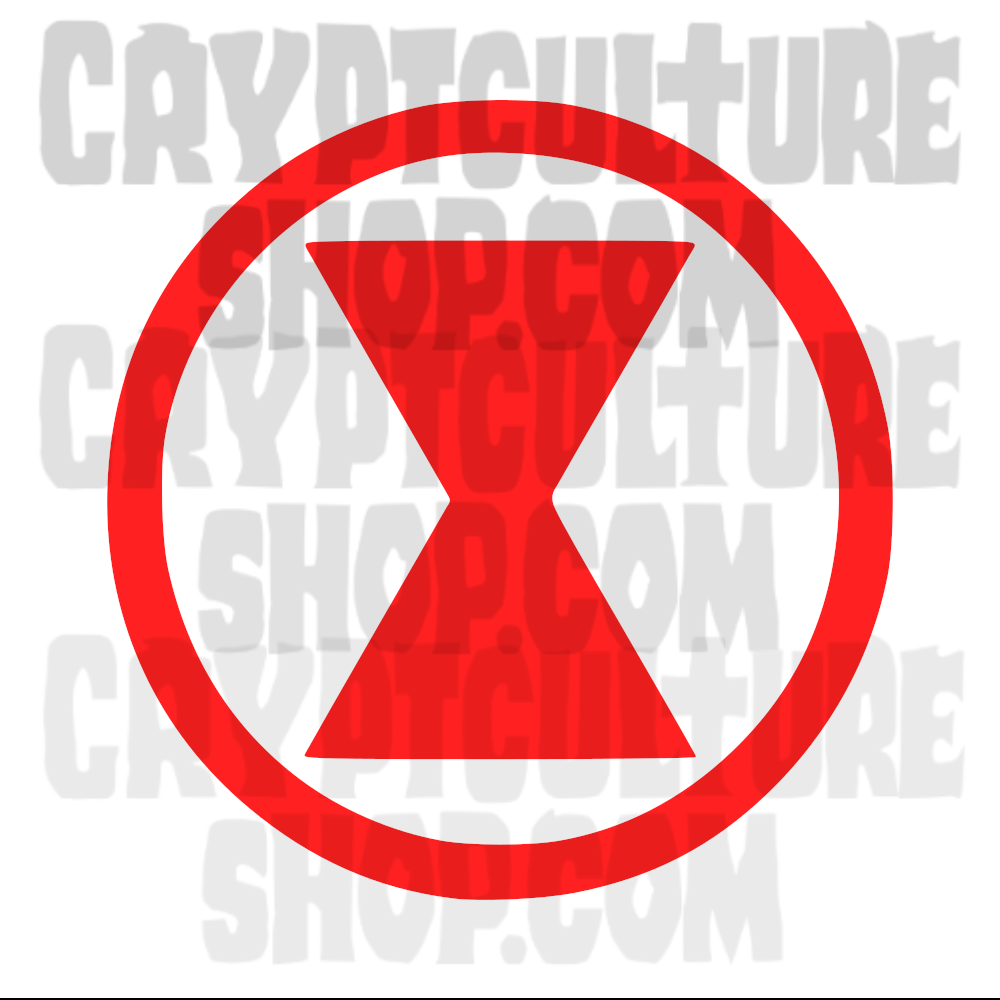 Black Widow Symbol Vinyl Decal