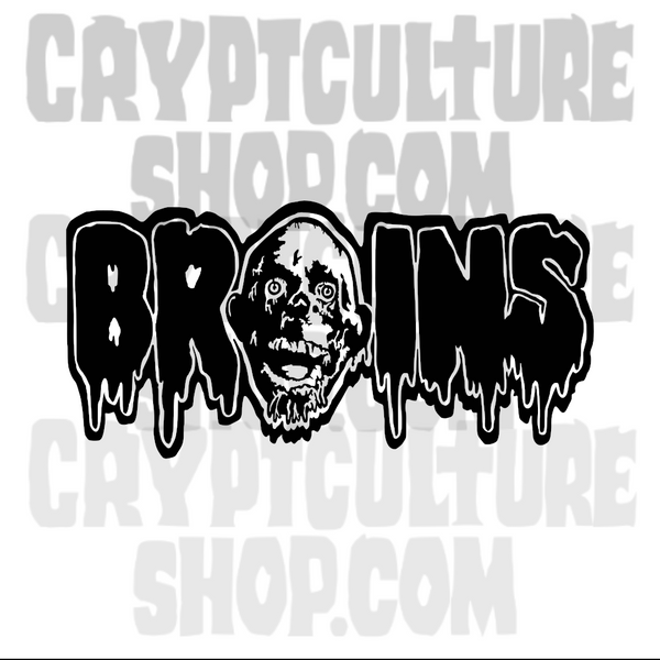 Return of the Living Dead Brains Tarman Vinyl Decal