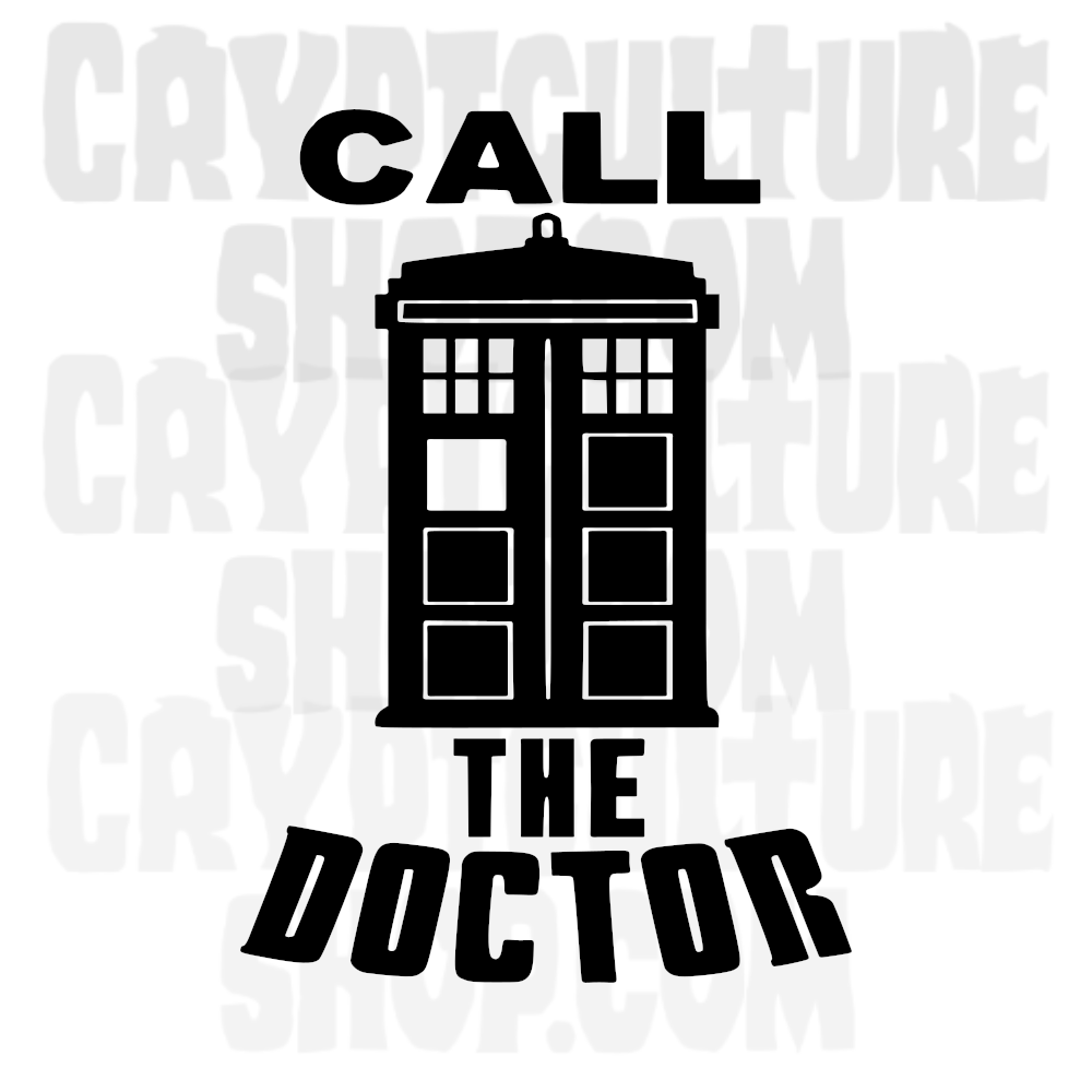 Doctor Who Call the Doctor Vinyl Decal