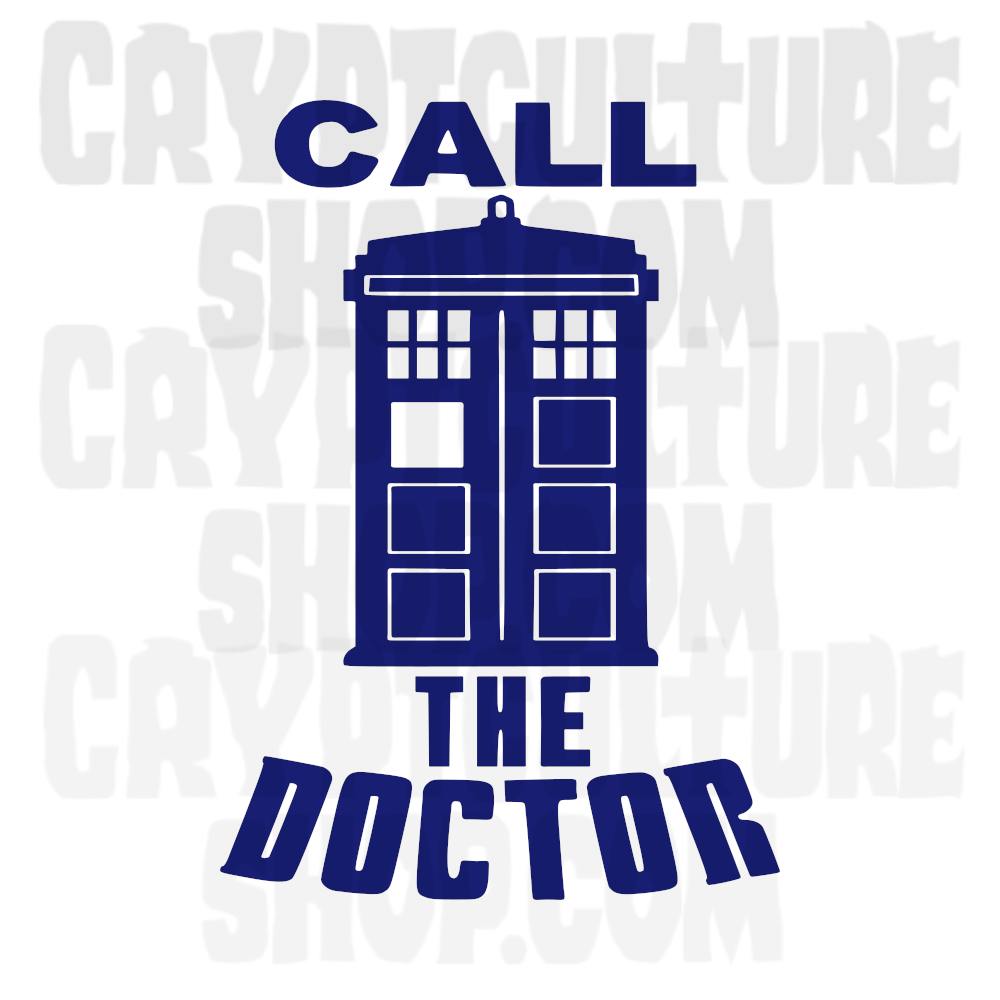 Doctor Who Call the Doctor Vinyl Decal