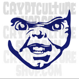 Child's Play Chucky Face Vinyl Decal