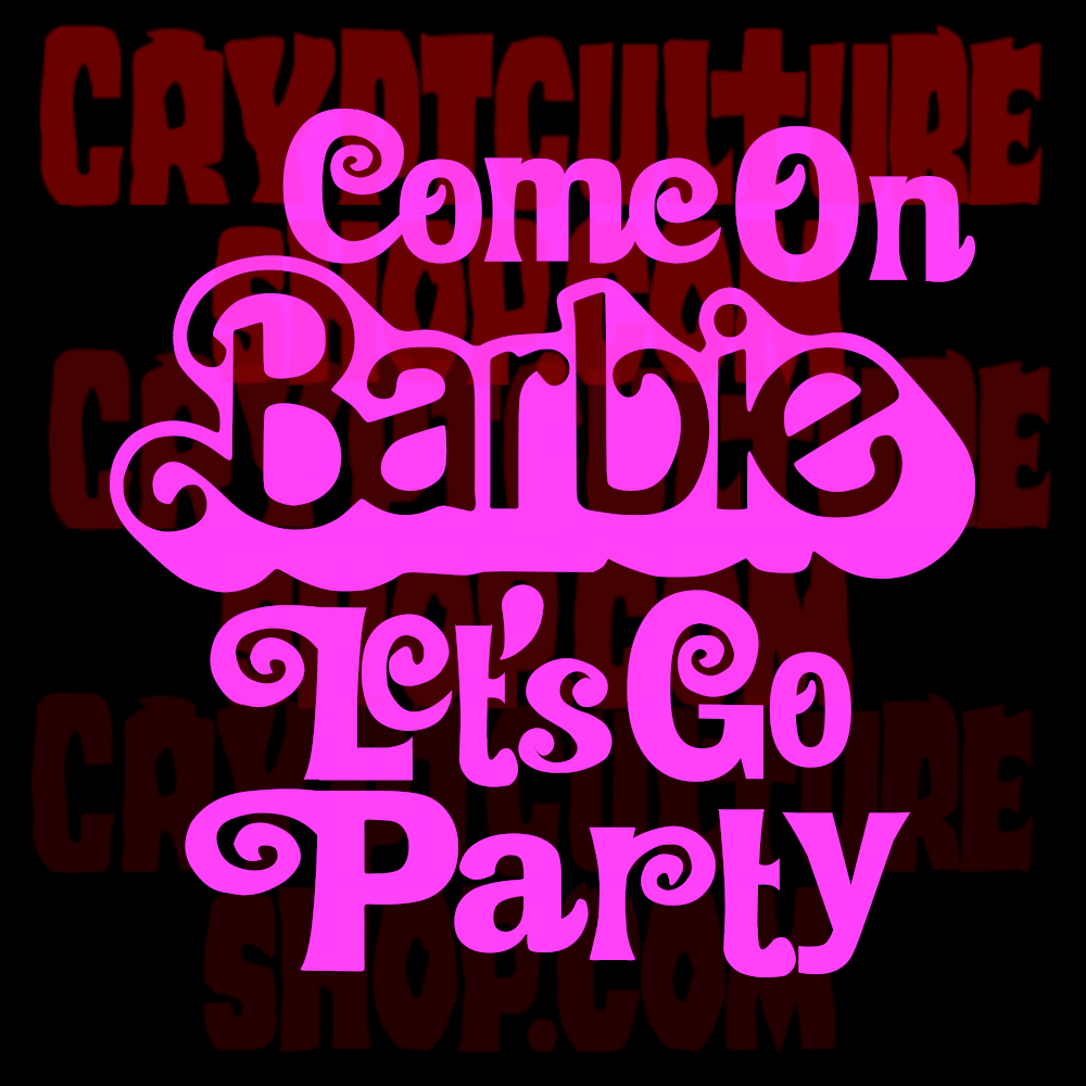 Barbie Let's Go Party Vinyl Decal