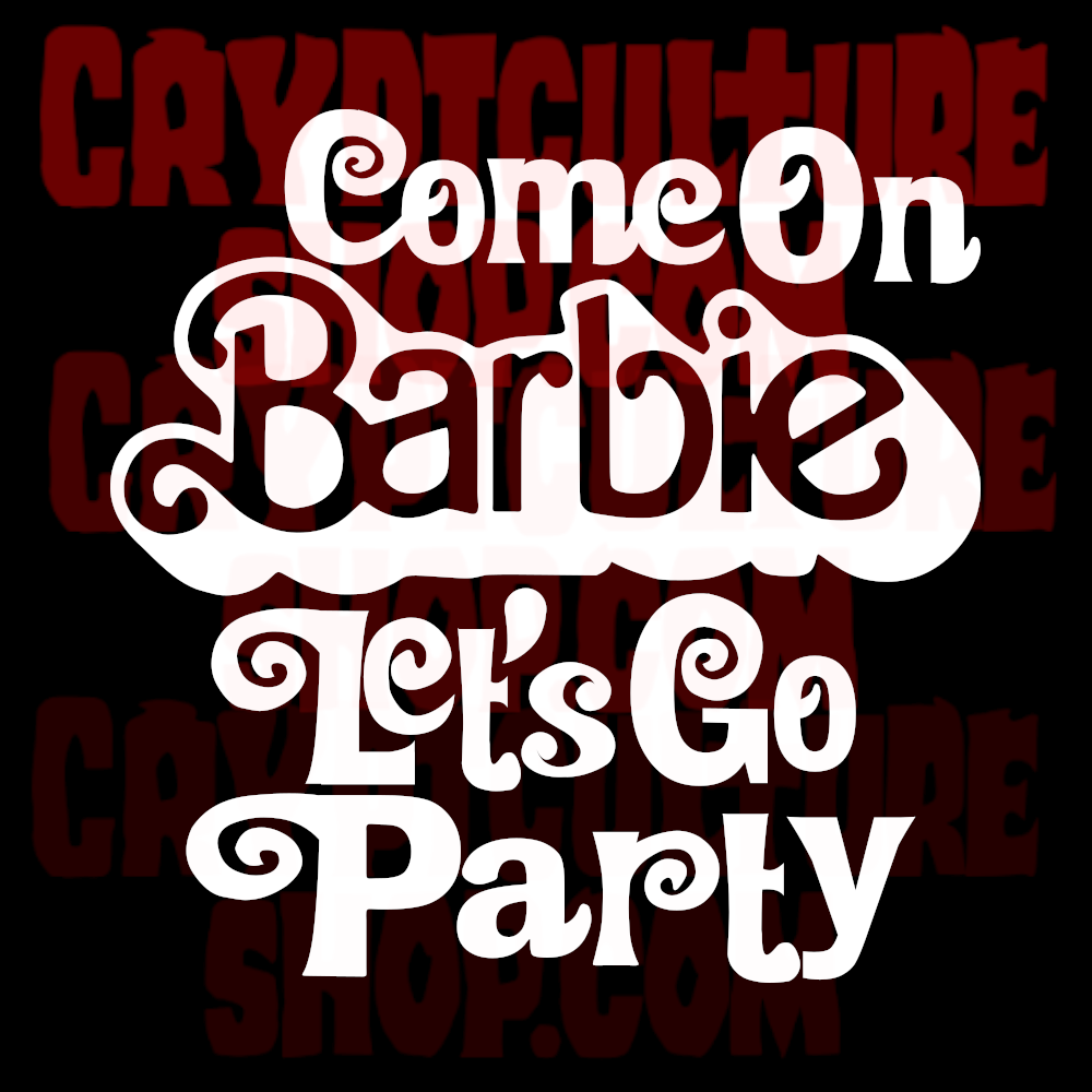 Barbie Let's Go Party Vinyl Decal
