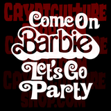 Barbie Let's Go Party Vinyl Decal