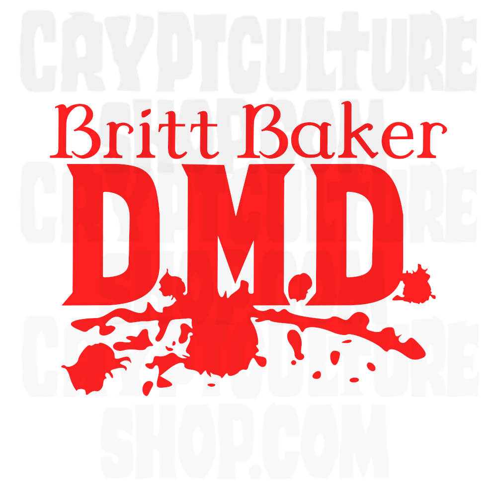 Calcomanía de vinilo Britt Baker D.M.D. de lucha libre profesional