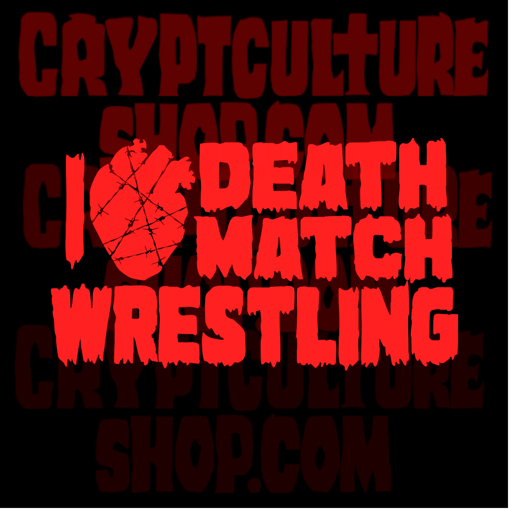 Lucha libre profesional: Calcomanía de vinilo I Heart Death Match Wrestling