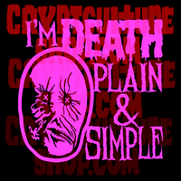 Nightbreed I'm Death Plain and Simple Vinyl Decal