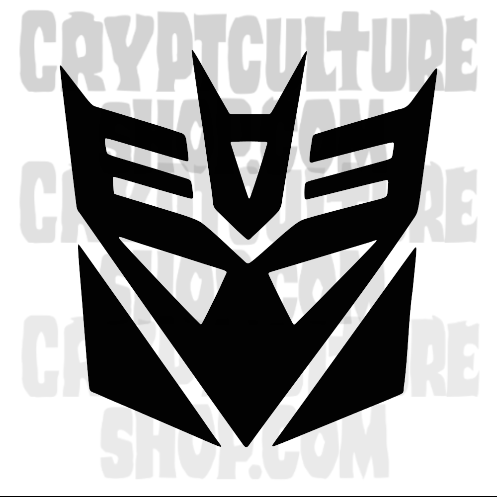 Calcomanía de vinilo de los Decepticons de Transformers