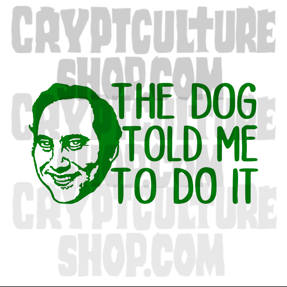El perro de David Berkowitz me lo dijo Calcomanía de vinilo True Crime