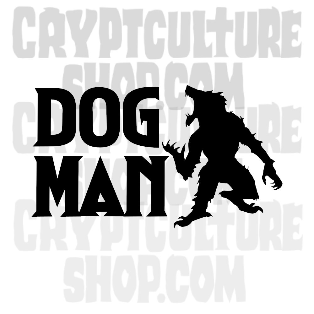 Vinilo decorativo de texto Perro lobo paranormal