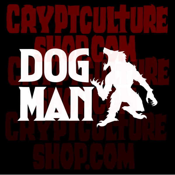 Paranormal Dogman Text Vinyl Decal