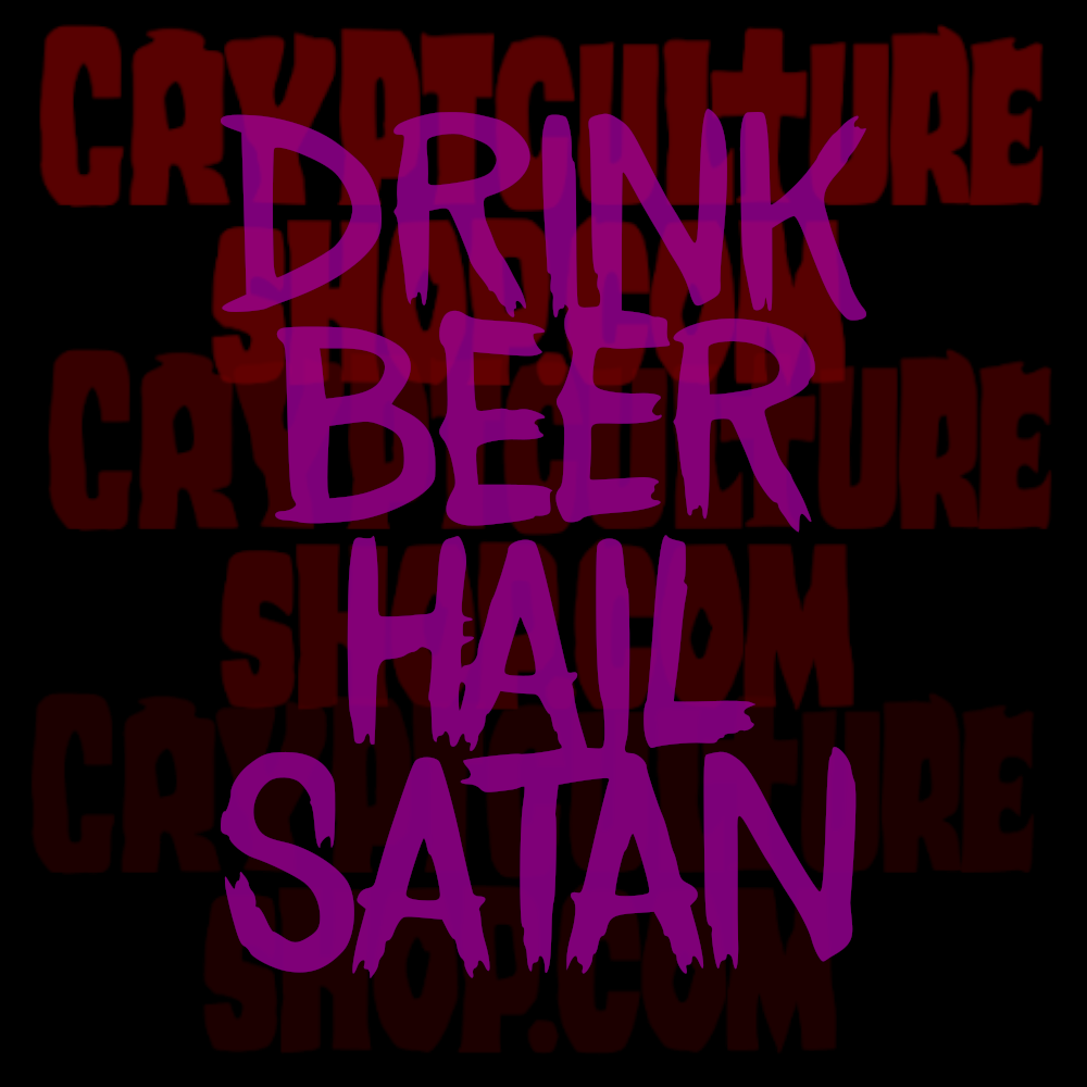 Satan! Drink Coffee Hail Satan Vinyl Decals