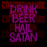 Satan! Drink Coffee Hail Satan Vinyl Decals