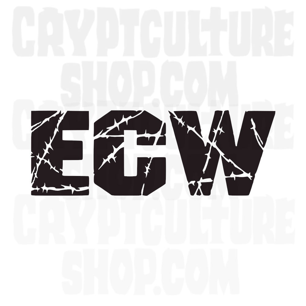 Calcomanía de vinilo de Pro Wrestling ECW