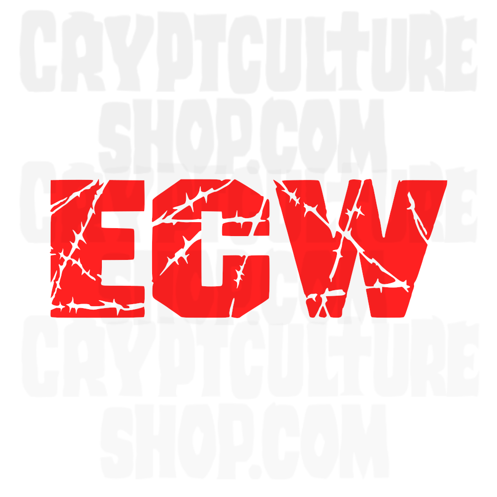 Calcomanía de vinilo de Pro Wrestling ECW