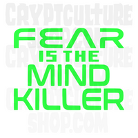 Dune Fear is the Mind Killer Vinyl Decal