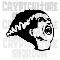 Universal Monsters Frankenstein Bride Vinyl Decal