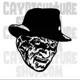 Nightmare on Elm Street Freddy Krueger Vinyl Decal