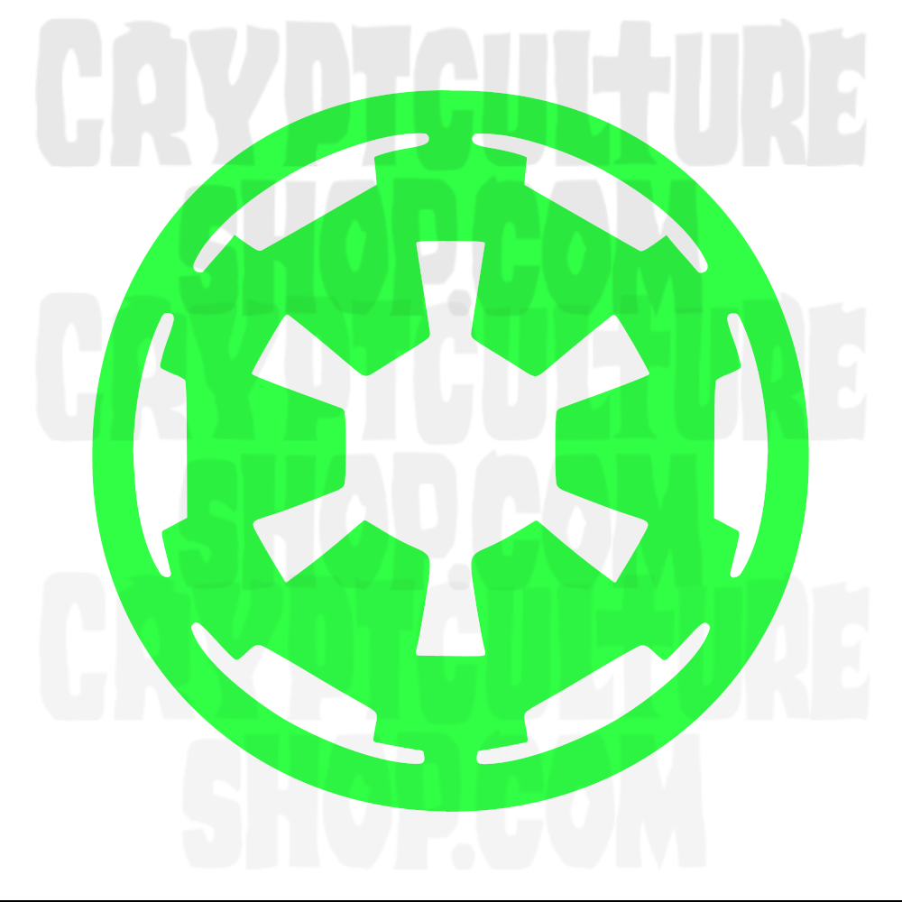 Calcomanía de vinilo con el símbolo del Imperio Galáctico de Star Wars (copia)