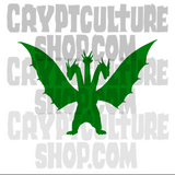 Kaiju Ghiddorah Vinyl Decal