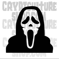 Scream Ghost Slasher Face Vinyl Decal