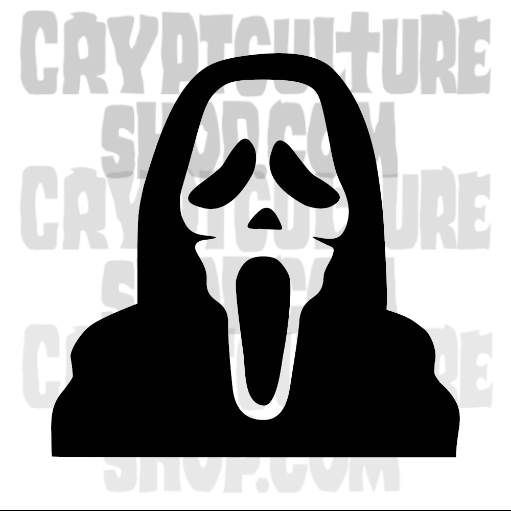 Vinilo decorativo de la cara del asesino fantasma de Scream
