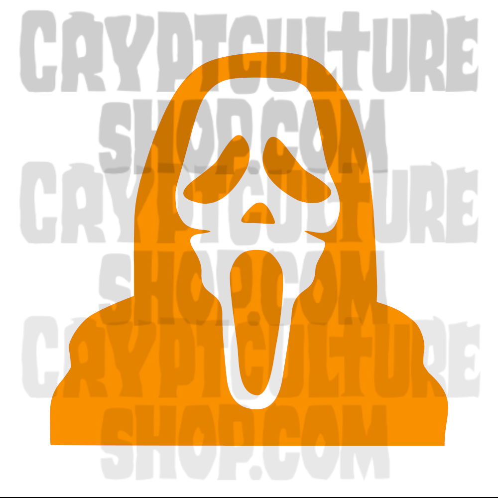 Vinilo decorativo de la cara del asesino fantasma de Scream