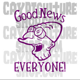 Futurama Professor Farnswerth Good News! Vinyl Decal