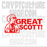 Back to the Future Great Scott Vinyl Decal