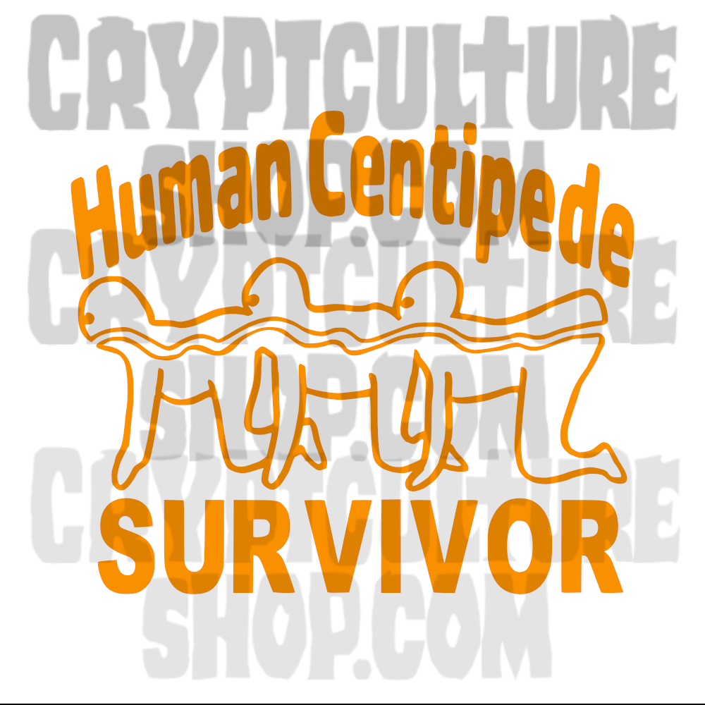 Calcomanía de Vinilo de Superviviente de Cienpiés Humano