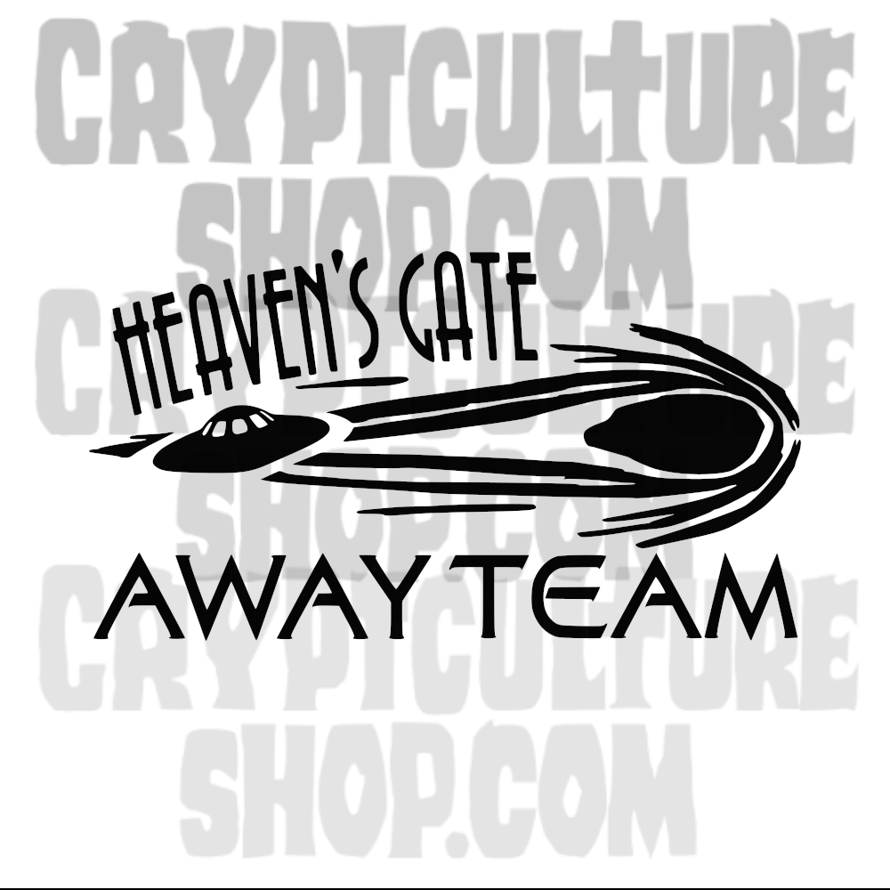 Adhesivo de vinilo para coche Heaven's Gate Away Team True Crime