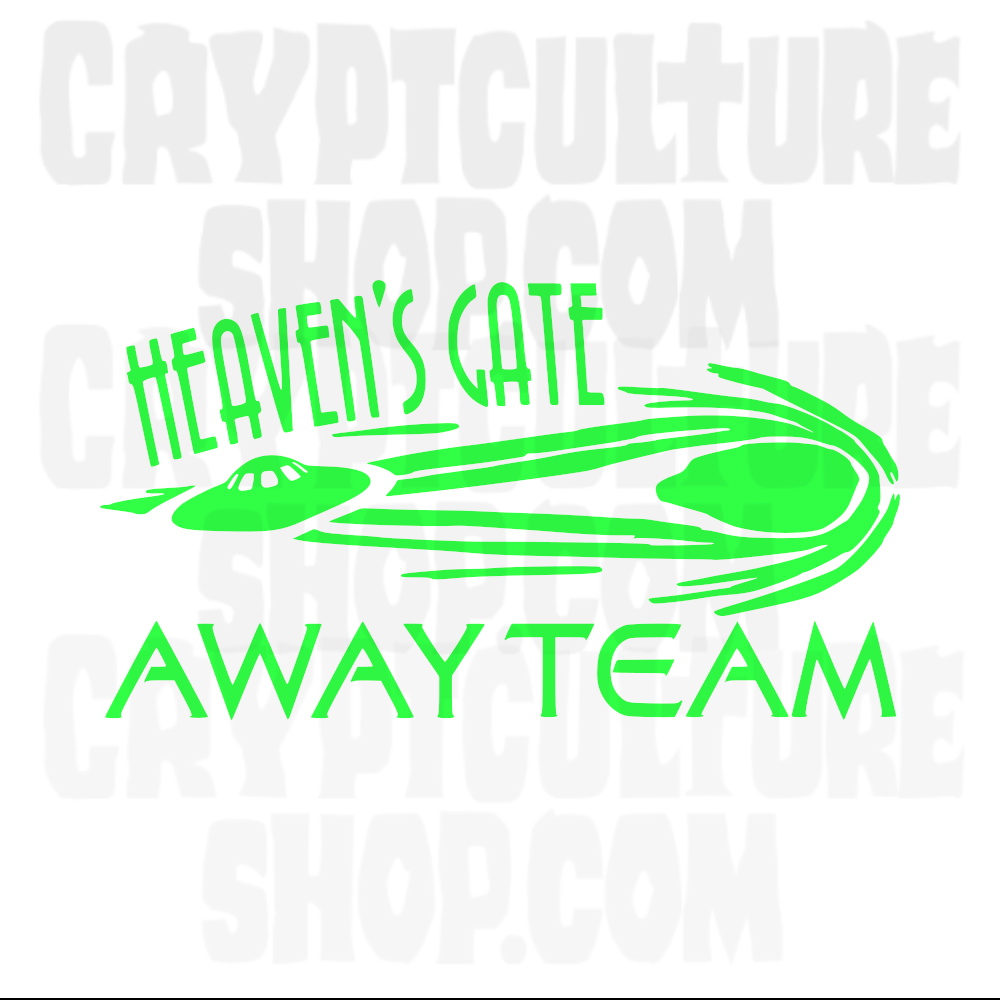 Adhesivo de vinilo para coche Heaven's Gate Away Team True Crime
